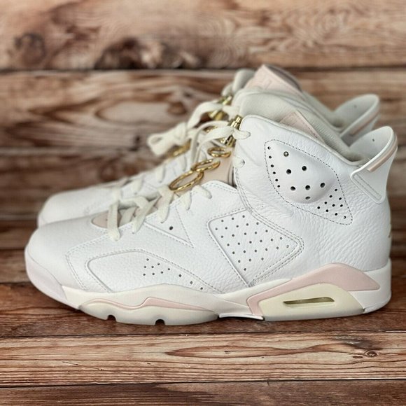 womens jordan retro 6 gold hoops